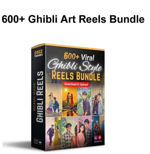 600+ Viral Ghibli Art Style couple Reels bundle ✅