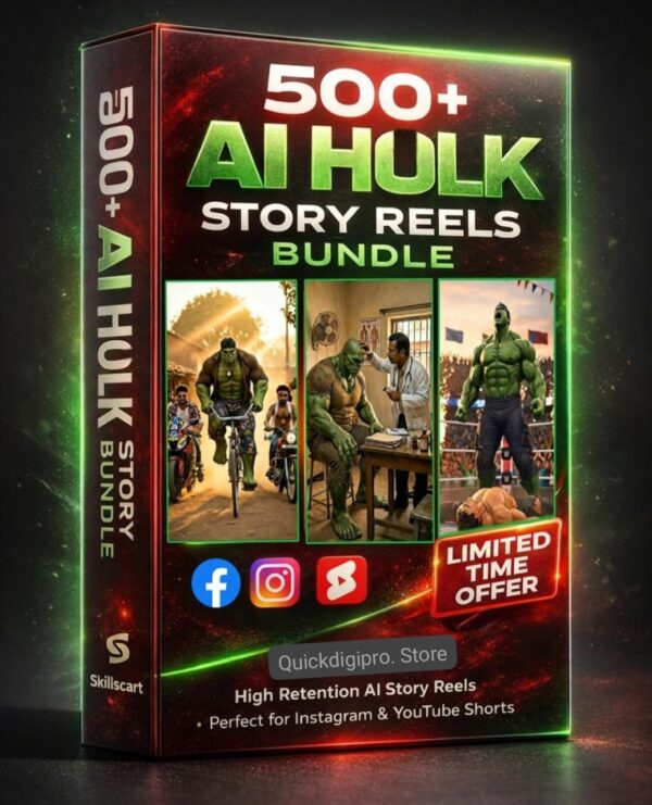 500+ Ai Hulk Story Reels Bundle